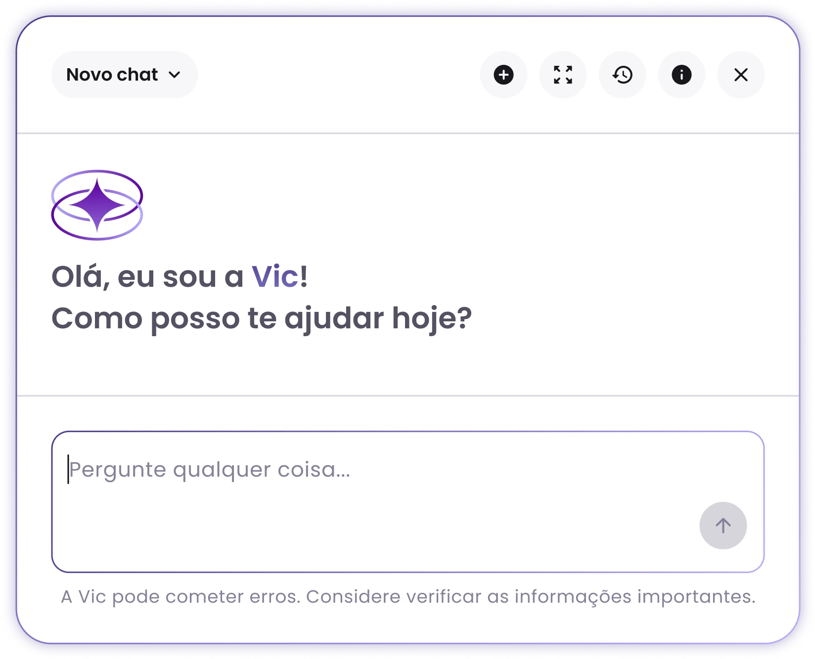 Chat box da Vic (IA da Vício de Uma de Estudante)